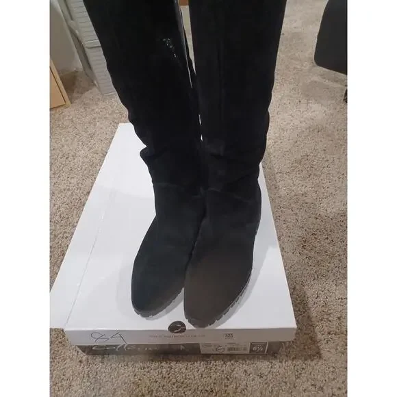 Aqua College BOOTS PAIGE Suede Riding Boot Shoes Size 6.5 - Picture 3 of 3